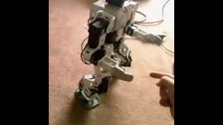 Bioloid Humanoid Robot attempting dynamic standing