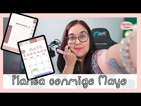 📝✍🏼 Planea conmigo Mayo AGENDA DIGITAL 2022 💗 de @HardPeach 🍑 en #Goodnotes ✍🏼📘
