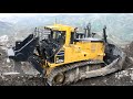 Komatsu D375A-8 working in French Alps - Part 2