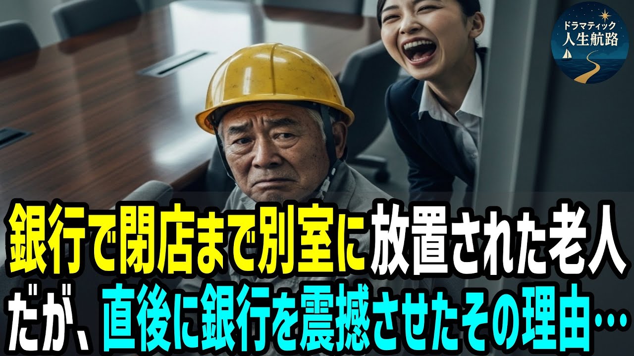 「小汚い土方は迷惑」銀行で閉店まで放置された土木作業員→だが、その場でライバル銀行に全額送金→その金額に銀行が震撼…