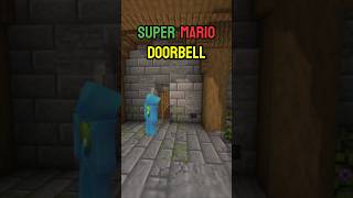 How to Make a Super Mario Doorbell in Minecraft 🔔🎶 #minecrafttutorial #minecraftbuilding #mario