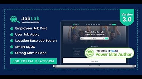 JobLab Job Portal website php Script | how to create job posting website | create job website