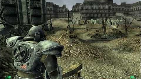 Fallout 3 - 25 mm AA canon action