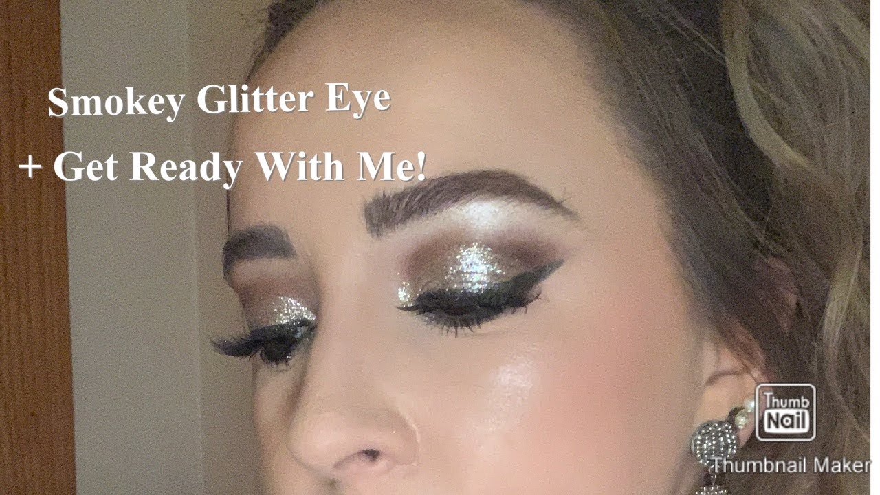 ✨ Smokey and Silver Glitter Eye Tutorial ✨