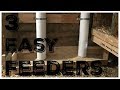 3 EASY DIY Chicken Feeders