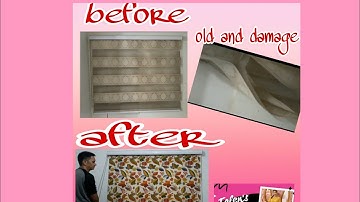 How to change the damage fabric of Roll Up Combi Blinds using Ordinary Fabric