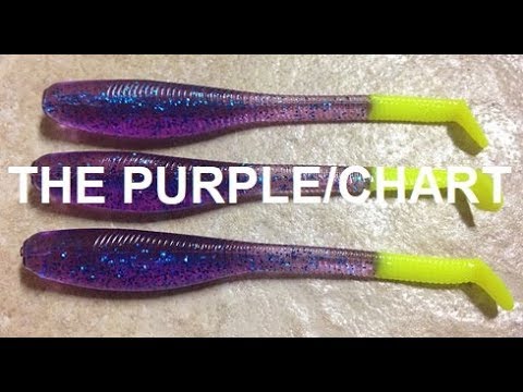 Down South Lures Plum Chartreuse