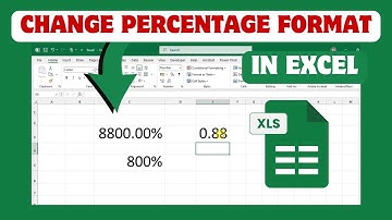 How To Change Percentage Format In Excel