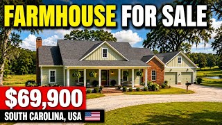 Cheap South Carolina Farmhouse With 18.6 Acres of Land for Sale | Only $69,900 | USA Property Tour
