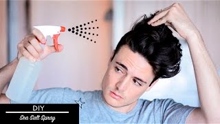 Mens Hair DIY: Sea Salt Spray | Messy Texture Beachy Hairstyle