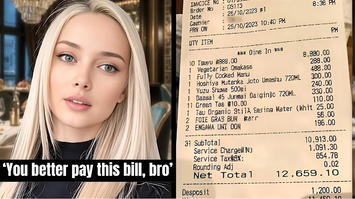 Toxic Woman Spends $12,659 at Restaurant Then Has Meltdown When Man Refuses To Pay