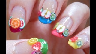 nail fruit fimo