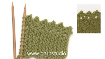 How to knit a lace picot edge