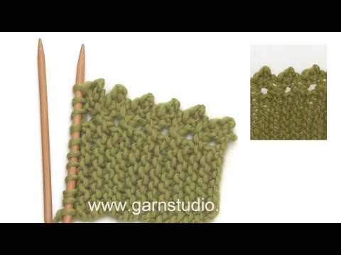 How to knit a lace picot edge