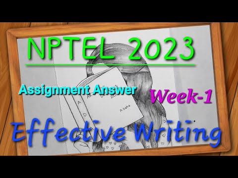 effective writing nptel assignment answers 2023