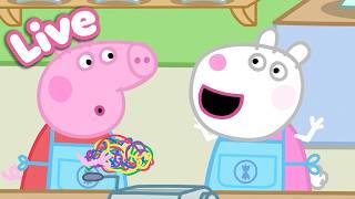 🍎 Peppa Pig Best Bites LIVE! 🐷 Peppa’s Food & Cooking Moments |  Tales Full Episodes 24/7
