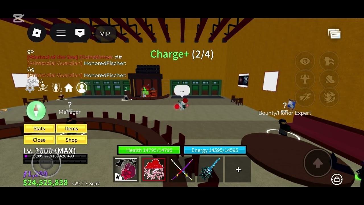 Practicing with my lightning combo in blocks fruits ￼￼