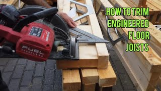 How to cut metal web, posi or eco Joists without damaging your saw blades!!!