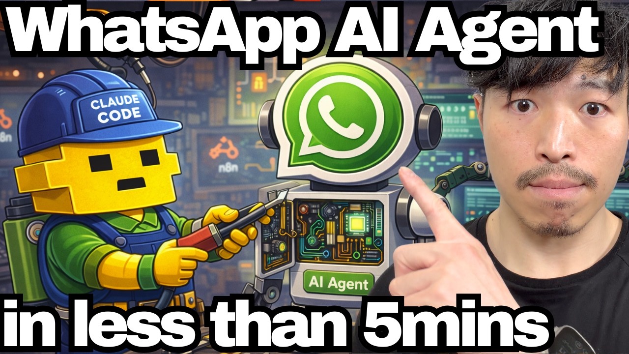 Use Claude Code to build WhatsApp AI Agents in n8n in less than 5mins