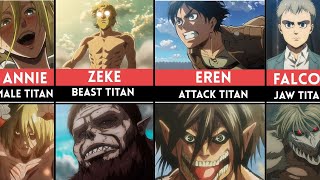 Famous All 19 TITAN SHIFTER IN ATTACK ON TITAN Ranked From Weakest To Strongest Profile
