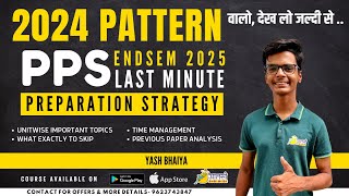 Last-Minute PPS Endsem Preparation Strategy! Unit-wise Key Topics & What to Skip ❌ | Aalsi Engineer