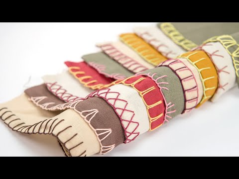 [STAY HOME] Learn Hand Sewing Blanket Stitch #WithMe: 10 Decorative Edge Stitches