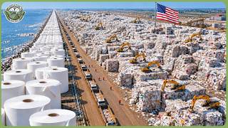How Millions Tons of Waste Paper Are Turned Into Toilet Paper — Incredible Recycling System screenshot 4