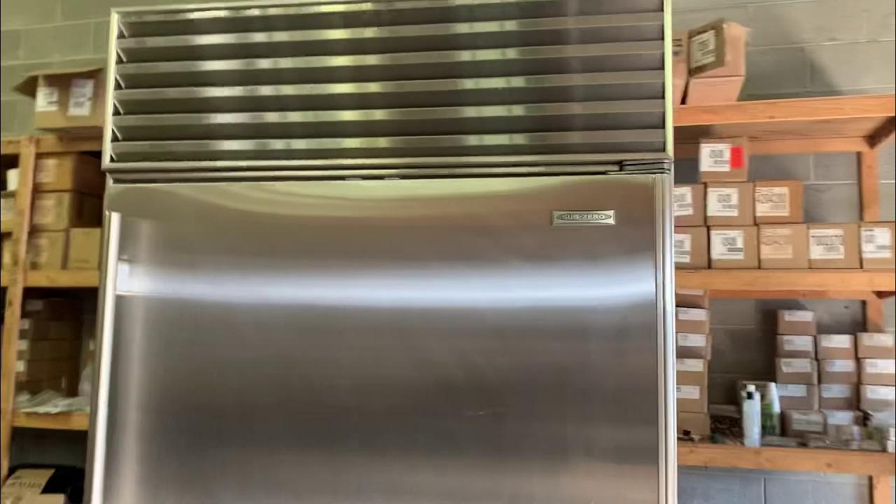 The proper way to clean a sub zero condenser 500, 600 and bi series. YouTube