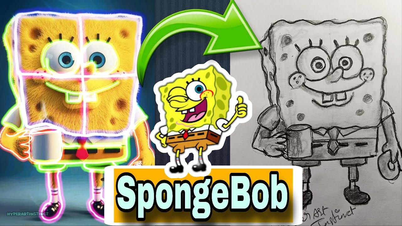 Приготовьтесь к рисованию Губки Боба ✨💖 простым способом 
