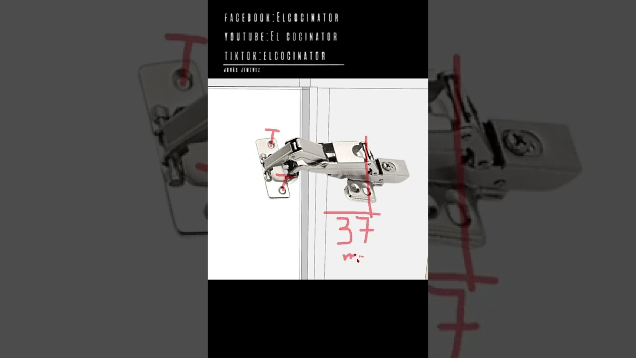 Instalación de bisagra de 165 GRADOS para mueble esquinero de cocina 