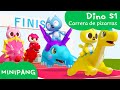 Aprende las colores con MINIPANG | dino S1 | Carrera de pizarras🥇 | MINIPANG TV 3D Play