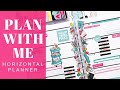 PLAN WITH ME | HORIZONTAL Happy Planner | Miss Maker