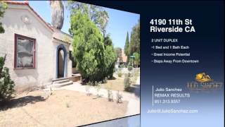 4190 11th st. riverside ca. 2 unit duplex julio sanchez realty group
inc.