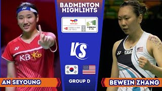 AN Se Young (KOR) vs Bewein ZHANG (USA) | Uber Cup 2024 Badminton