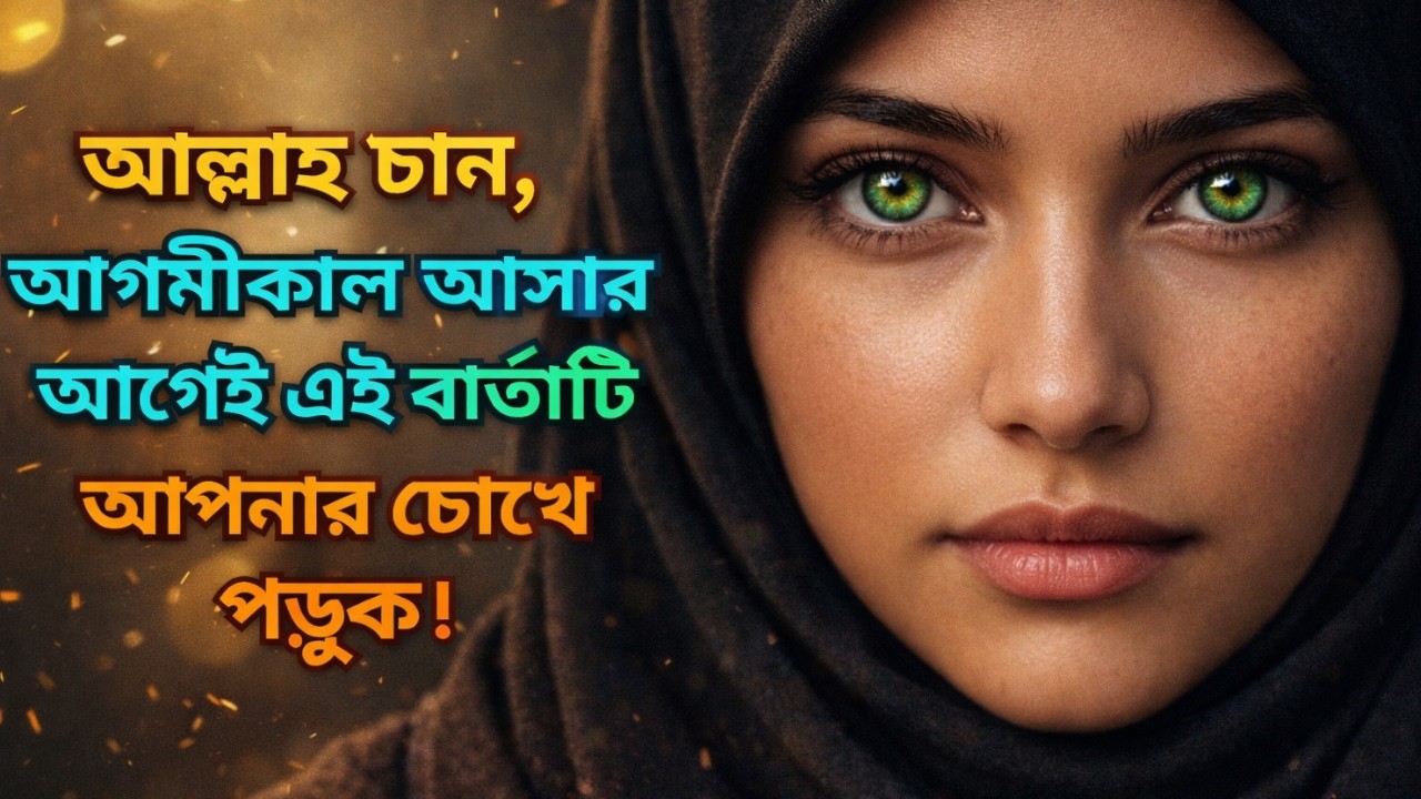 আল্লাহ চান, আগামীকাল আসার আগেই এই বার্তাটি আপনার চোখে পড়ুক-