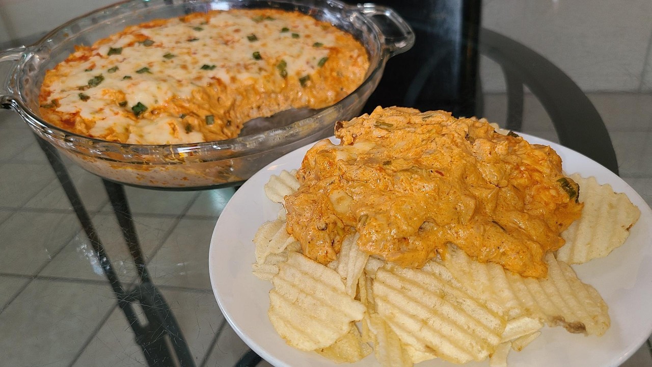 Buffalo Ranch Chicken Dip | Made with chicken thighs | Simple and easy