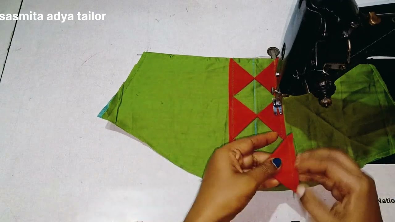 Beautiful sleaves dizain for blause#vidio#backneck #fashion #sasmitaadyatailor 