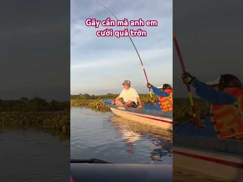 Test cần trên ghe và cái kết 😂 #vyhanfishing #cauca #fishing