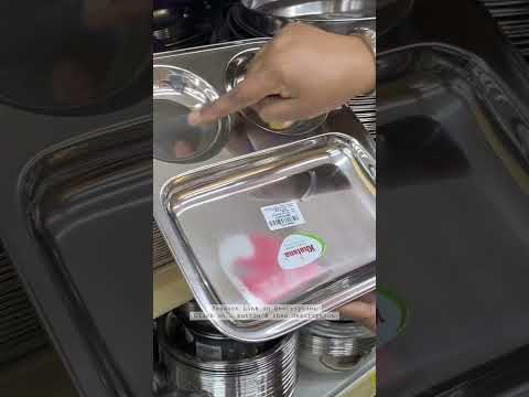 Stainless Steel Partition Plate 3 In 1 Set Of 4 Thali Plate Snacks Plate