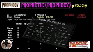 PROPHETIE : cotations et statistiques au 23/08/2023 - Cartes Magic The Gathering