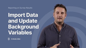 Master Data Import and Background Variable Updates in Enalyzer