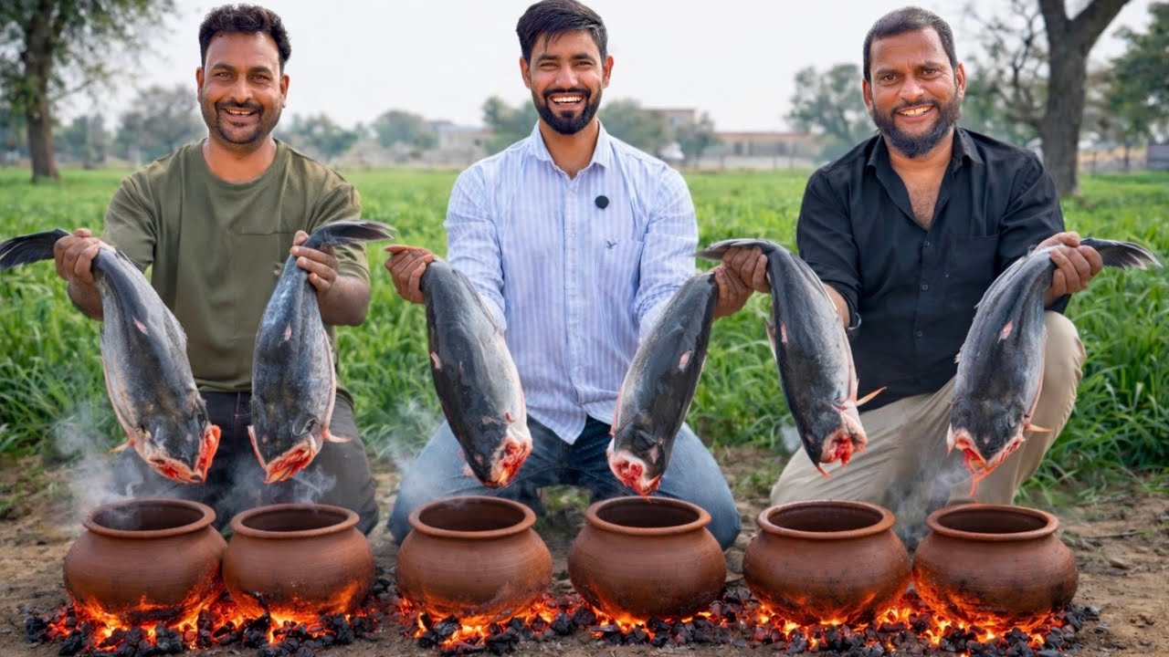 Fish Curry in Handi 🐟 | Village Style Fish Cooking | Indian Desi Fish Recipe