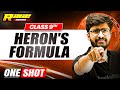 Class 9 HERON'S FORMULA in 1 Shot: FULL CHAPTER | Class 9th Maths Chapter 10