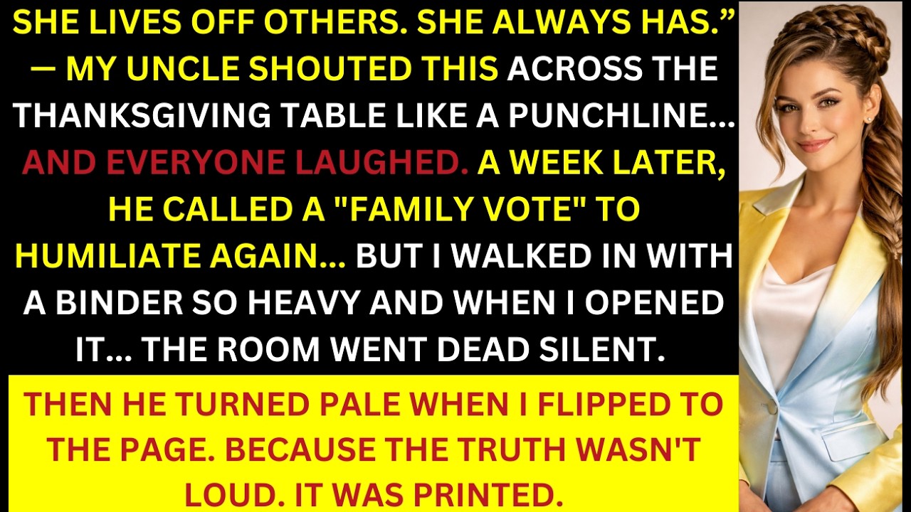 My Uncle Shamed Me: “She Lives Off Others” at Thanksgiving… So I Exposed Who Was Actually Stealing