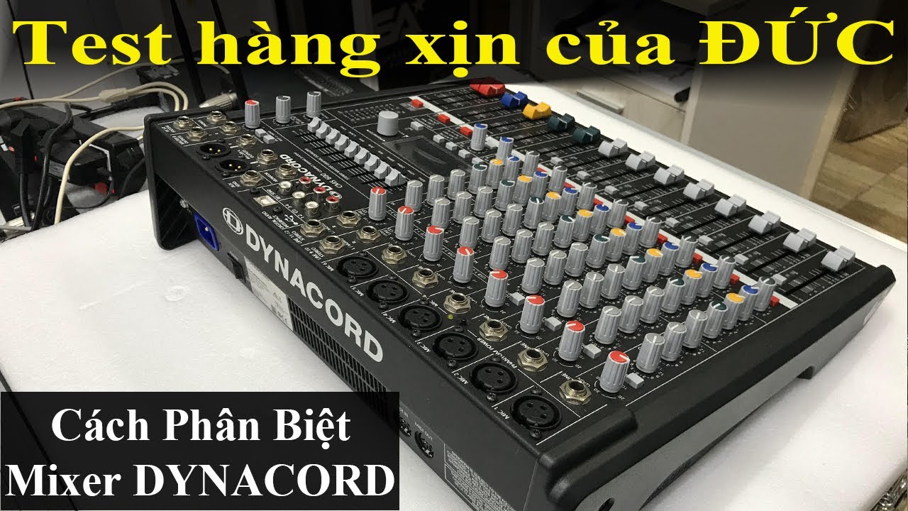 "Mixer Hàng Xịn " của Đức đẳng cấp ra sao ? | Dynacord CMS 600 made in Germany