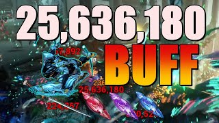 Warframe Ash Nikana Prime 25 Million Raw Damage Buff
