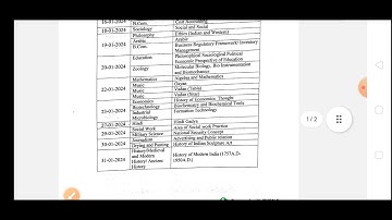 MGKVP || B.A/B.com/B.sc 3rd semester || Time Table || exam date released || 2023-24