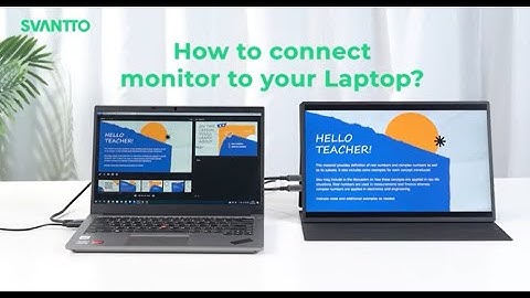 SVANTTO how to connect monitor to your Laptop？IPM126 Portable Gaming Monitor