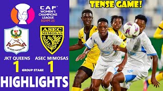TENSE GAME🔥 JKT Queens vs ASEC Mimosas | CAF Women's Champions League 2025  Extended Highlights