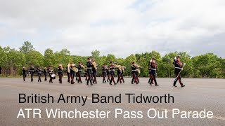 British Army Band Tidworth Atr Winchester Passing Out Parade